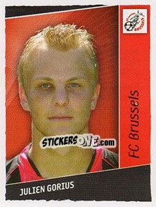 Sticker Julien Gorius - Football Belgium 2006-2007 - Panini