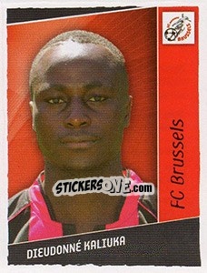 Cromo Dieudonne Kaliuka - Football Belgium 2006-2007 - Panini