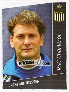 Sticker Jacky Mathijssen - Football Belgium 2006-2007 - Panini