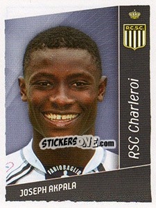 Sticker Joseph Akpala - Football Belgium 2006-2007 n. 123 - Panini