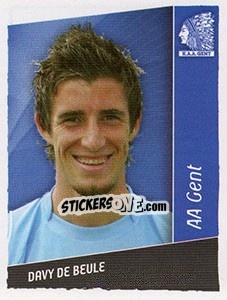 Sticker Davy De Beule - Football Belgium 2006-2007 - Panini