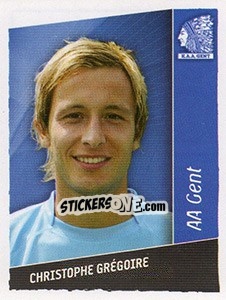 Sticker Christophe Gregoire - Football Belgium 2006-2007 - Panini