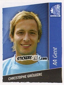 Sticker Christophe Gregoire - Football Belgium 2006-2007 n. 162 - Panini