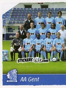 Sticker Team Photo - Football Belgium 2006-2007 - Panini