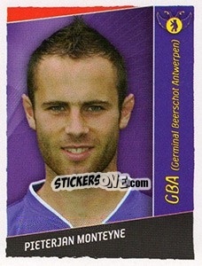 Sticker Pieterjan Monteyne - Football Belgium 2006-2007 - Panini