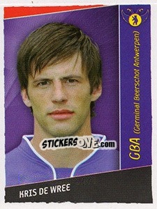 Sticker Kris De Wree - Football Belgium 2006-2007 - Panini