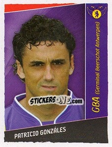 Cromo Patricio Gonzales - Football Belgium 2006-2007 - Panini