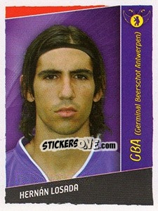 Cromo Hernan Losada - Football Belgium 2006-2007 - Panini