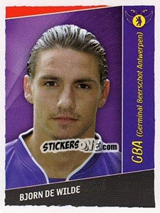Sticker Bjorn De Wilde - Football Belgium 2006-2007 - Panini