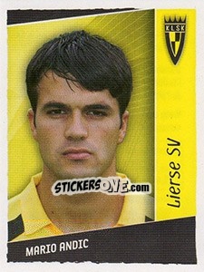 Sticker Mario Andic - Football Belgium 2006-2007 n. 193 - Panini