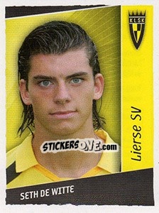 Sticker Seth De Witte - Football Belgium 2006-2007 - Panini