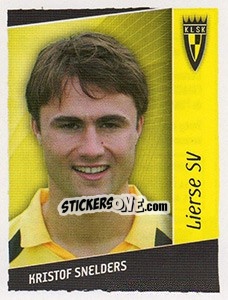 Sticker Kristof Snelders - Football Belgium 2006-2007 - Panini