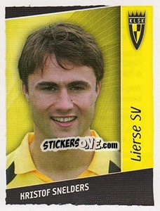 Sticker Kristof Snelders - Football Belgium 2006-2007 n. 208 - Panini