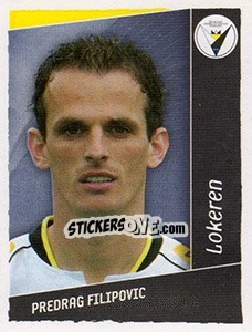 Sticker Predrag Filipovic - Football Belgium 2006-2007 n. 225 - Panini