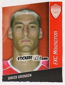 Sticker David Grondin - Football Belgium 2006-2007 - Panini