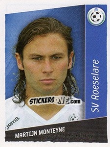 Sticker Martijn Monteyne - Football Belgium 2006-2007 - Panini