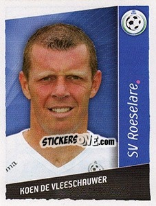 Sticker Koen De Vleeschauwer - Football Belgium 2006-2007 - Panini