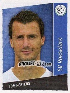 Sticker Tom Peeters - Football Belgium 2006-2007 - Panini