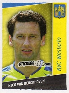 Sticker Nico Van Kerckhoven - Football Belgium 2006-2007 - Panini
