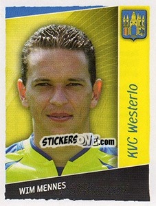 Sticker Wim Mennes - Football Belgium 2006-2007 - Panini