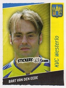 Sticker Bart Van Den Eede - Football Belgium 2006-2007 - Panini