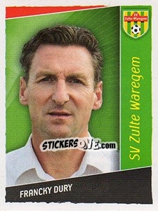 Sticker Francky Dury - Football Belgium 2006-2007 - Panini