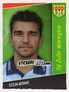 Cromo Stijn Minne - Football Belgium 2006-2007 - Panini