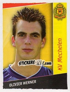 Sticker Olivier Werner - Football Belgium 2006-2007 n. 410 - Panini