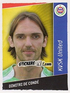 Sticker Dimitri De Conde - Football Belgium 2006-2007 n. 438 - Panini