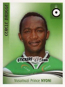 Sticker Vusumuzi Prince Nyoni - Football Belgium 2009-2010 - Panini