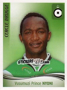 Sticker Vusumuzi Prince Nyoni - Football Belgium 2009-2010 n. 45 - Panini