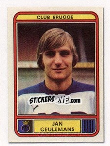 Sticker Jan Ceulemans (Vedettes du Club) - Football Belgium 2009-2010 n. 64 - Panini