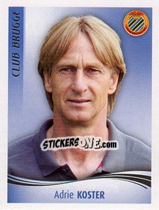 Sticker Adrie Koster - Football Belgium 2009-2010 - Panini