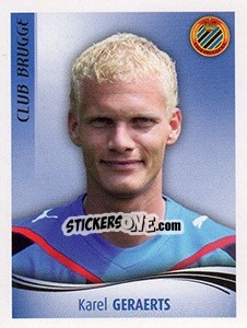 Sticker Karel Geraerts - Football Belgium 2009-2010 - Panini