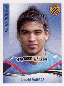 Sticker Ronald Vargas - Football Belgium 2009-2010 n. 77 - Panini
