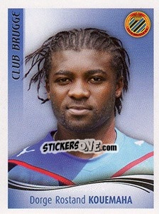 Cromo Dorge Rostand Kouemaha - Football Belgium 2009-2010 n. 81 - Panini