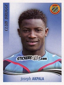 Sticker Joseph Akpala - Football Belgium 2009-2010 n. 82 - Panini