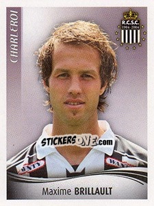 Sticker Maxime Brillault - Football Belgium 2009-2010 n. 100 - Panini