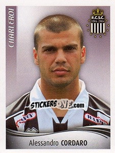 Sticker Alessandro Cordaro - Football Belgium 2009-2010 n. 106 - Panini