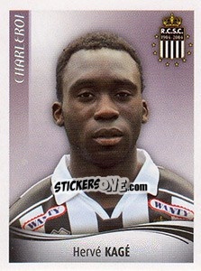 Sticker Hervé Kagé - Football Belgium 2009-2010 n. 109 - Panini