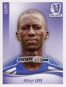 Sticker Mbaye Leye - Football Belgium 2009-2010 - Panini