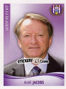 Sticker Ariël Jacobs - Football Belgium 2009-2010 n. 7 - Panini