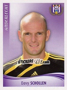 Figurina Davy Schollen - Football Belgium 2009-2010 n. 9 - Panini