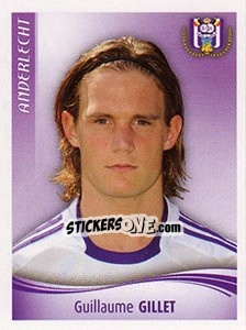 Sticker Guillaume Gillet - Football Belgium 2009-2010 - Panini