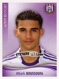 Sticker Mbark Boussoufa - Football Belgium 2009-2010 - Panini