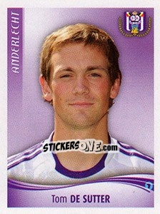 Sticker Tom De Sutter - Football Belgium 2009-2010 - Panini