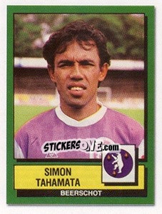 Sticker Simon Tahamata (Vedettes du Club) - Football Belgium 2009-2010 - Panini