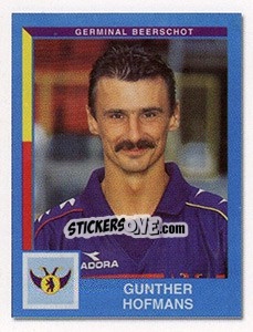 Sticker Gunther Hofmans (Vedettes du Club) - Football Belgium 2009-2010 - Panini