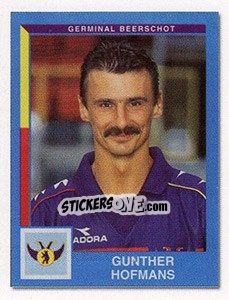Sticker Gunther Hofmans (Vedettes du Club) - Football Belgium 2009-2010 n. 180 - Panini