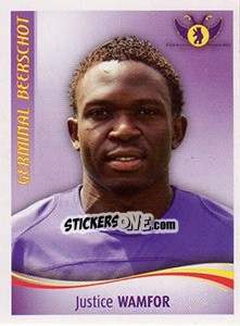 Sticker Justice Wamfor - Football Belgium 2009-2010 n. 189 - Panini